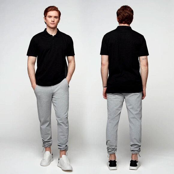 S-L-A-C-K-E-R Men's Elton Slim Fit Convertible Knit Jogger Pants - Size L (34) - Picture 1 of 6